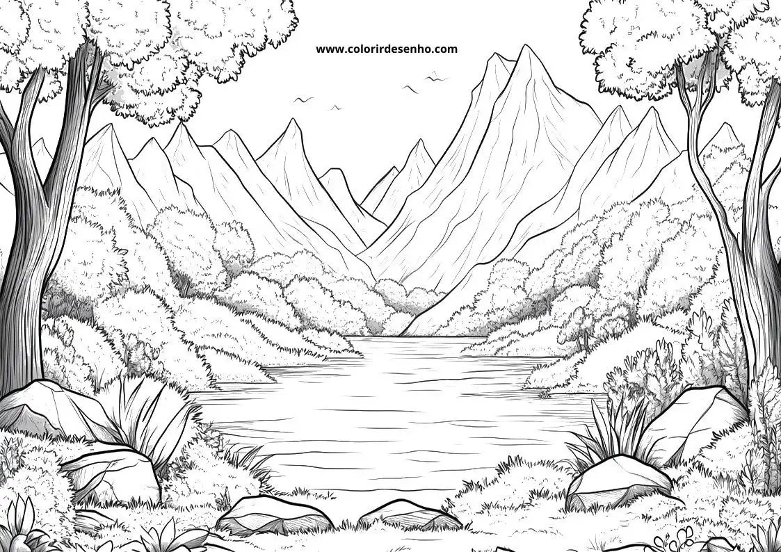 Printable Landscape Coloring Pages 58