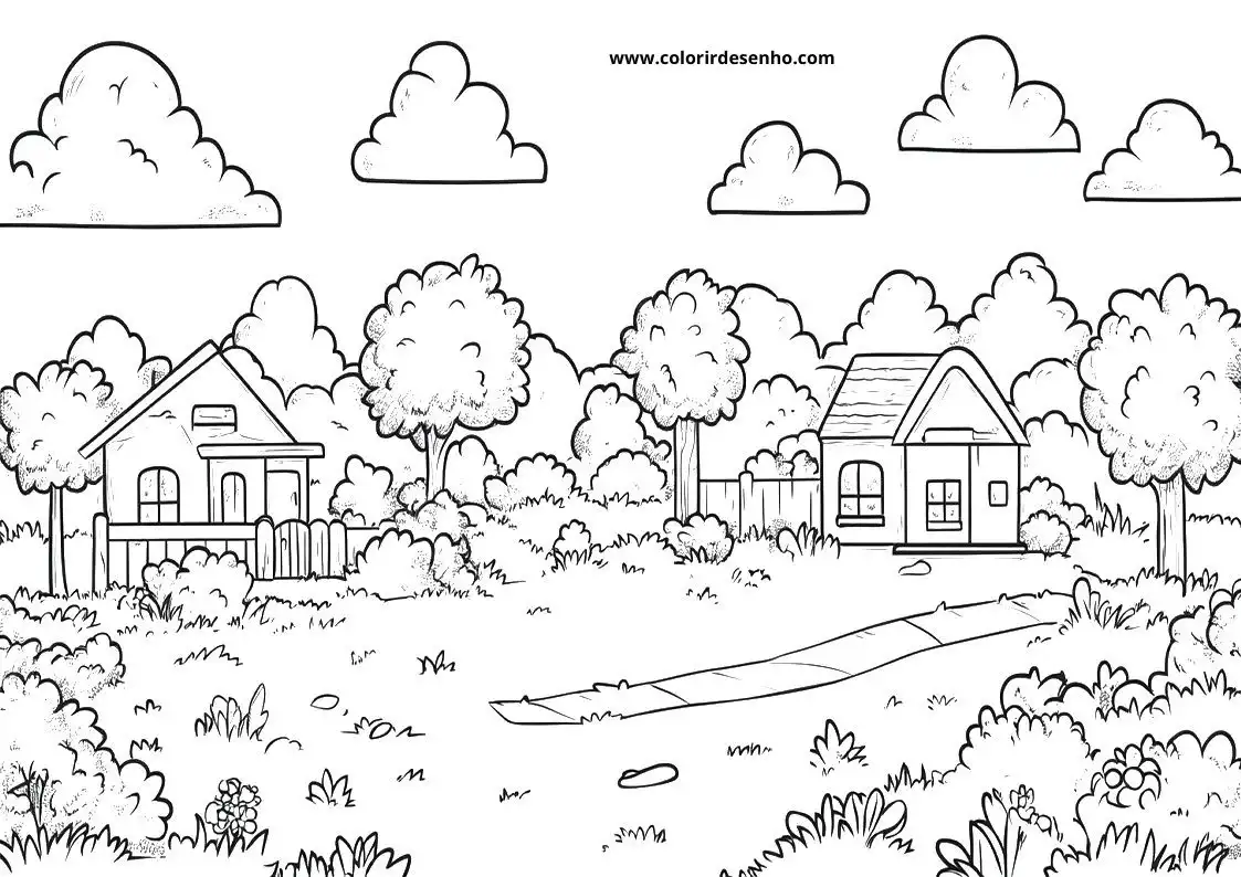 Printable Landscape Coloring Pages 60