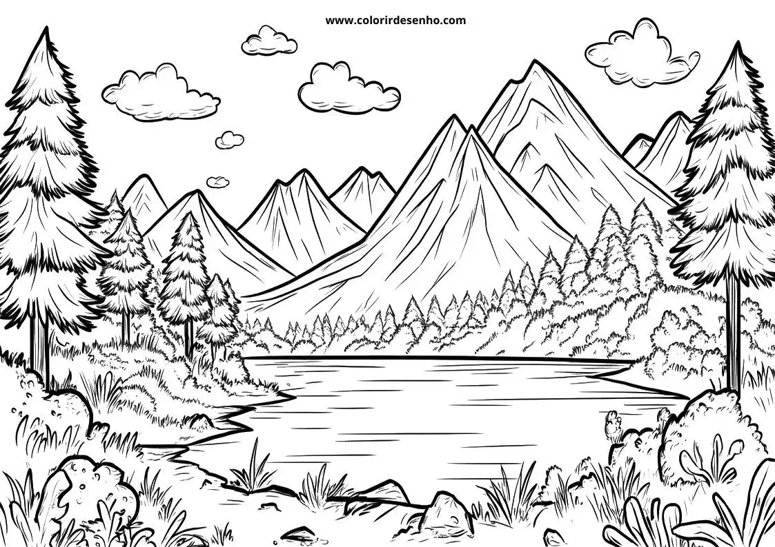 Printable Landscape Coloring Pages 62