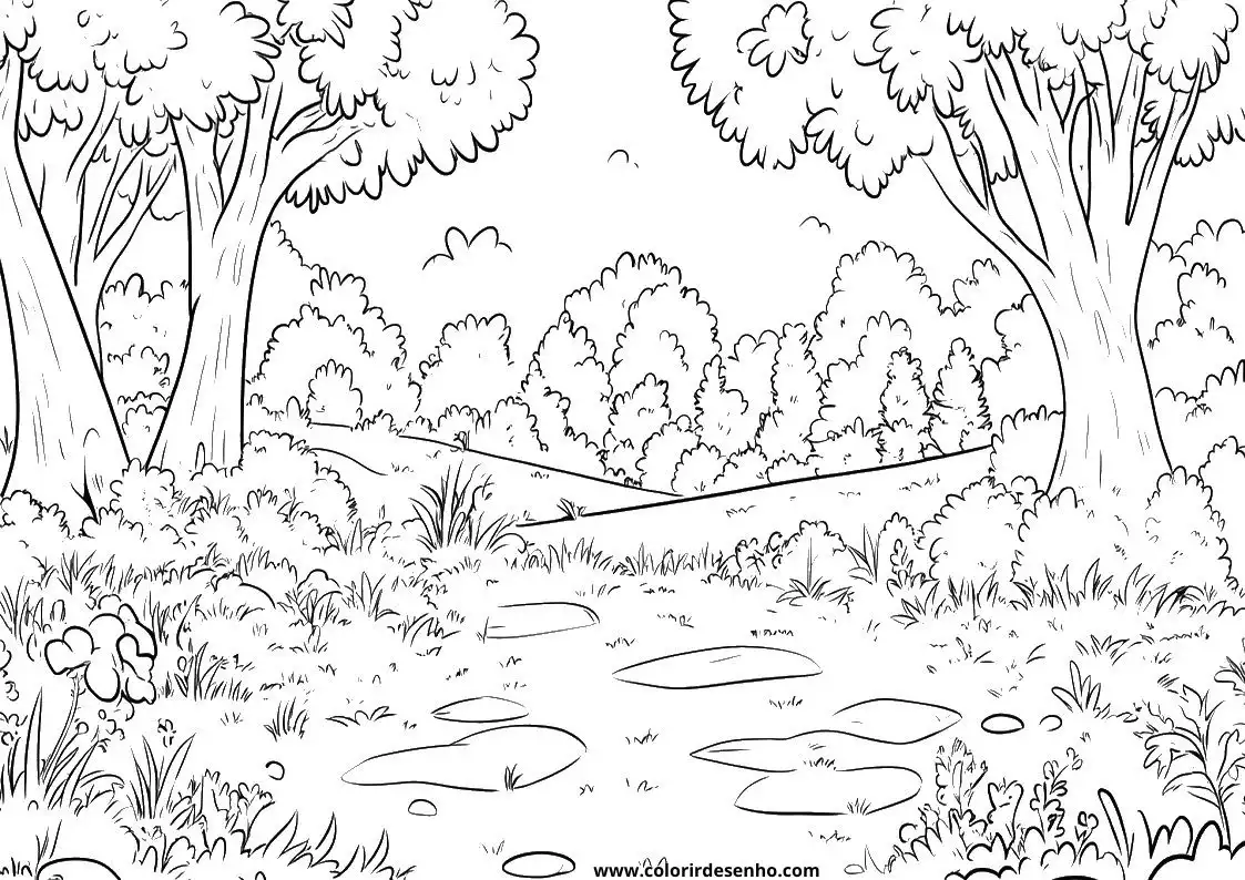 Printable Landscape Coloring Pages 64