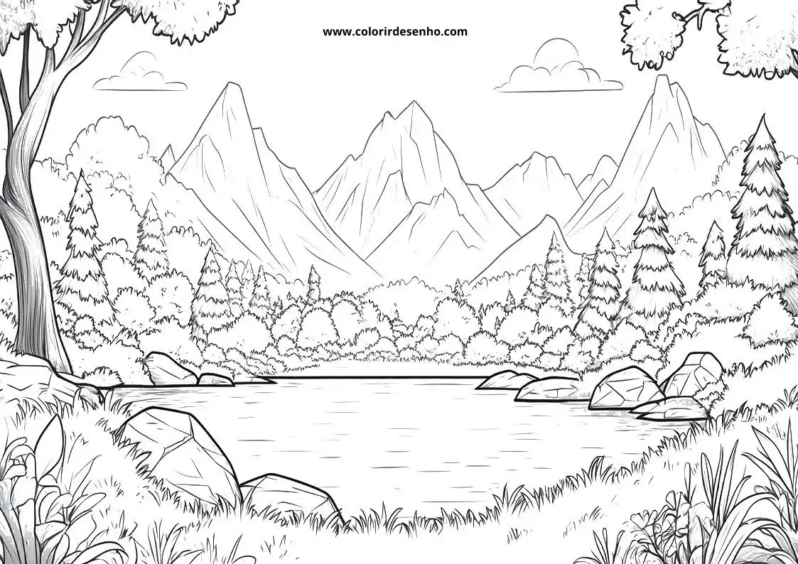 Printable Landscape Coloring Pages 65