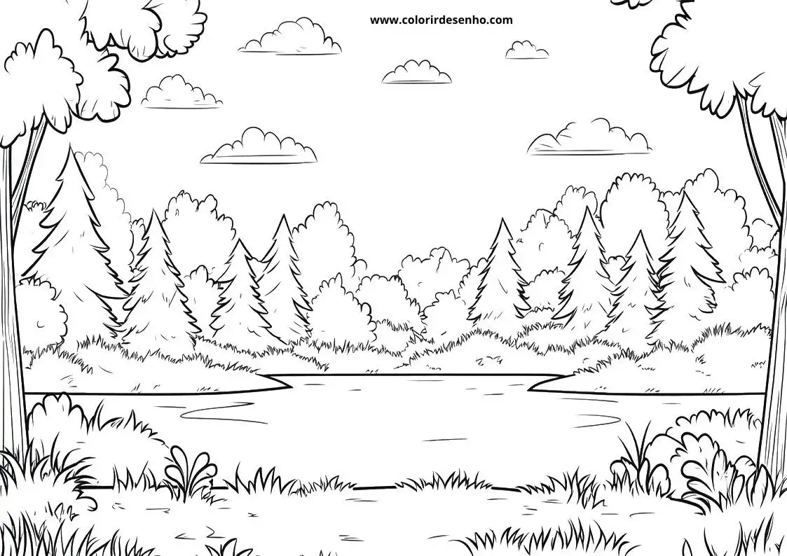 Printable Landscape Coloring Pages 67