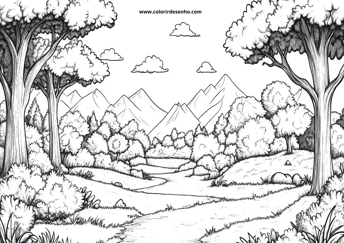 Printable Landscape Coloring Pages 69