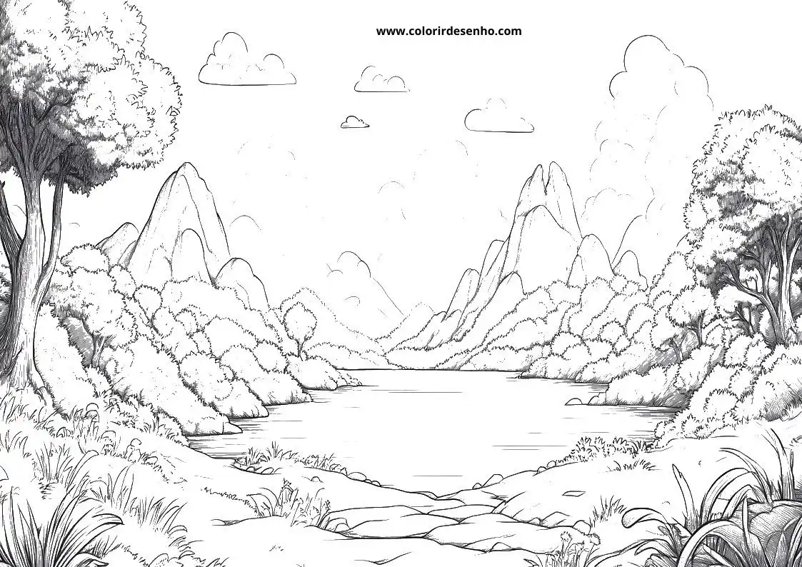 Printable Landscape Coloring Pages 70