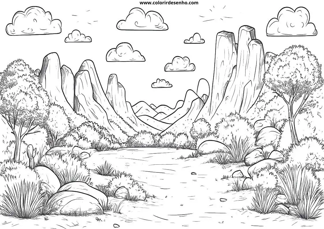 Printable Landscape Coloring Pages 72