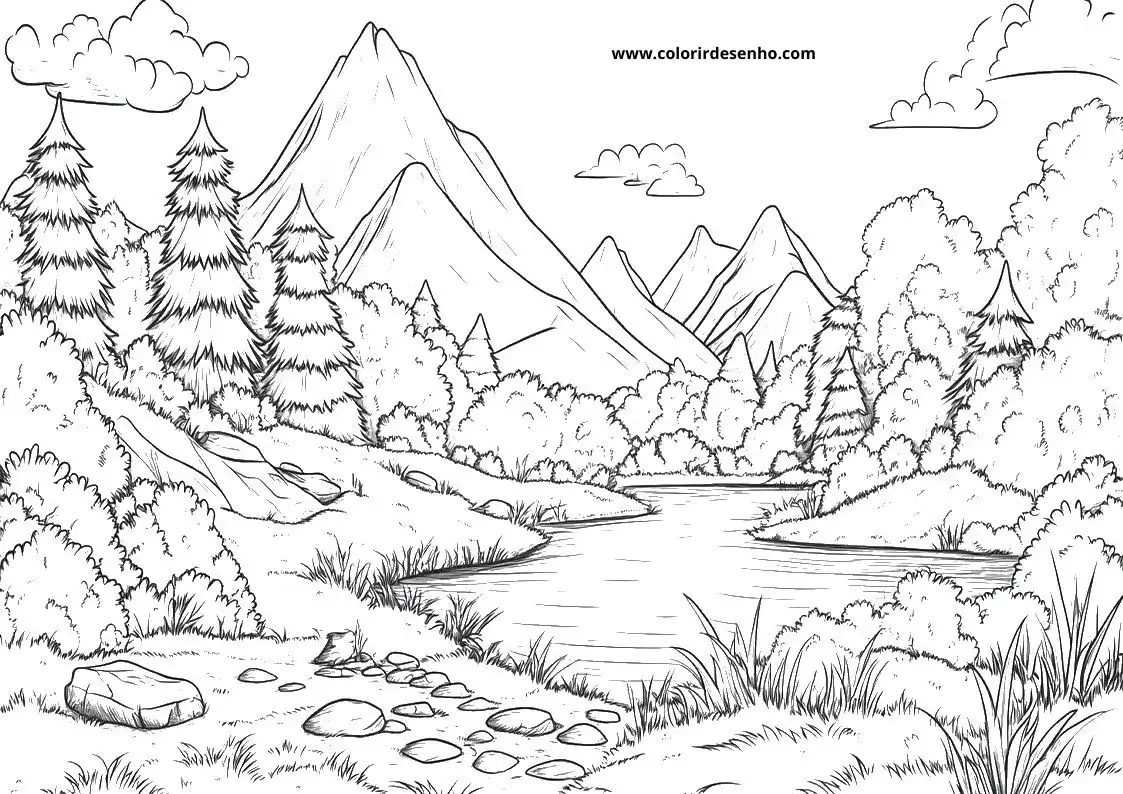 Printable Landscape Coloring Pages 73