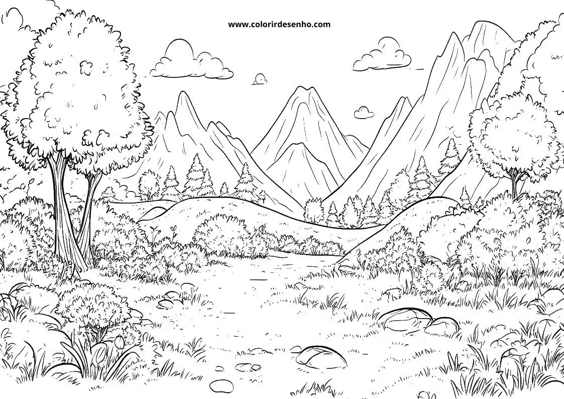 Printable Landscape Coloring Pages 74