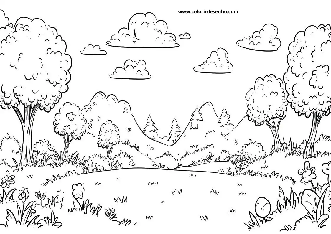 Printable Landscape Coloring Pages 76