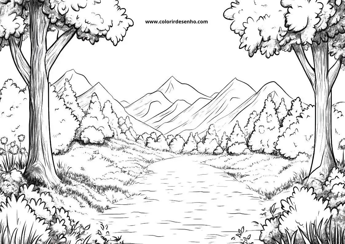 Printable Landscape Coloring Pages 84