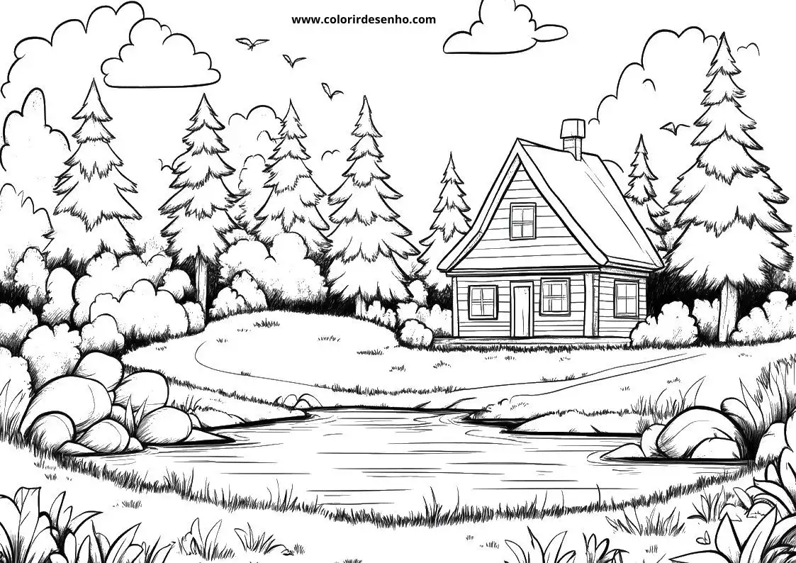 Printable Landscape Coloring Pages 85