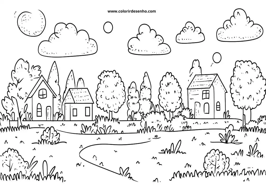 Printable Landscape Coloring Pages 94