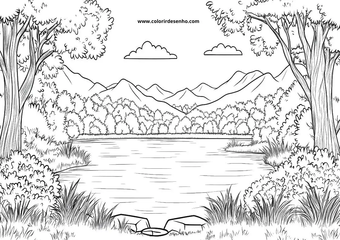 Printable Landscape Coloring Pages 96