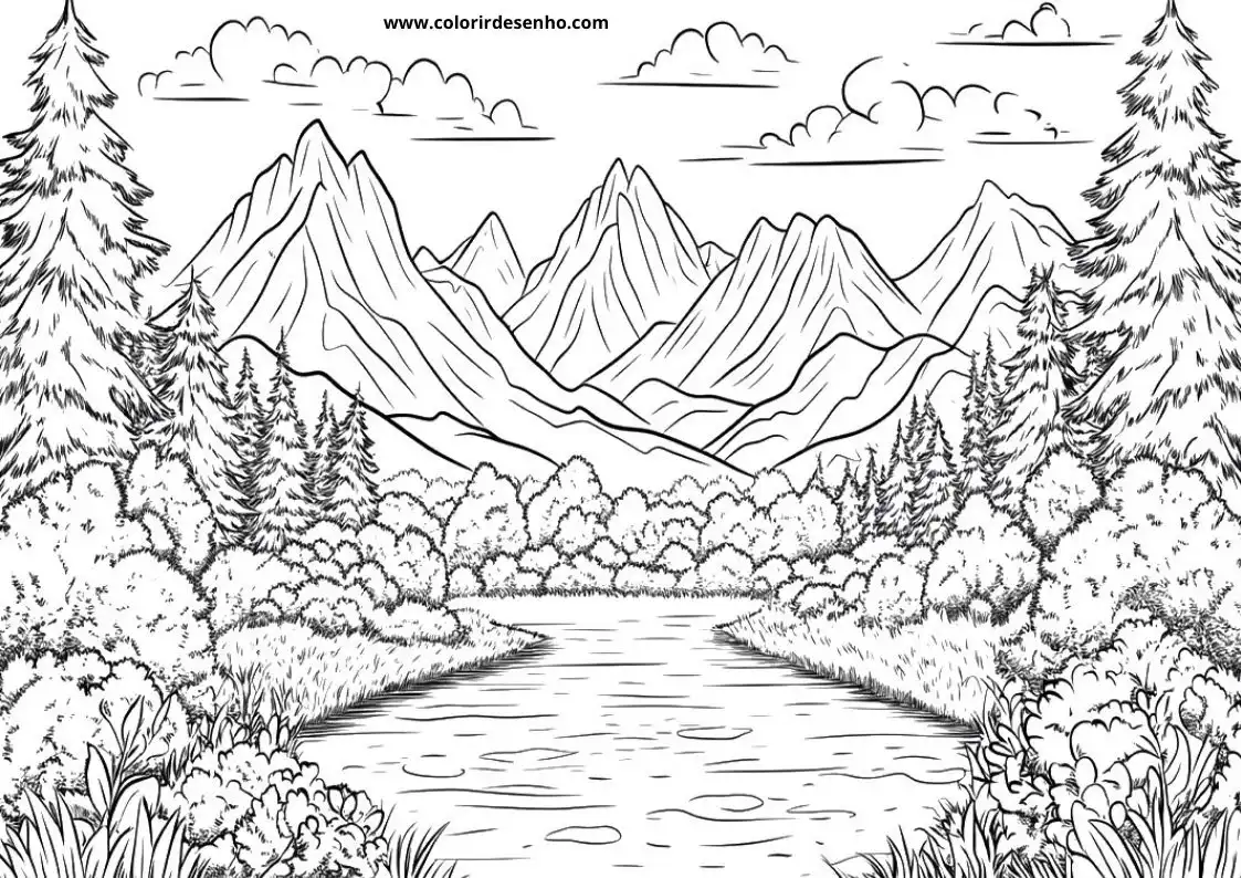 Printable Landscape Coloring Pages 97