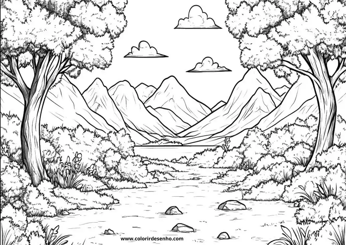 Printable Landscape Coloring Pages 98