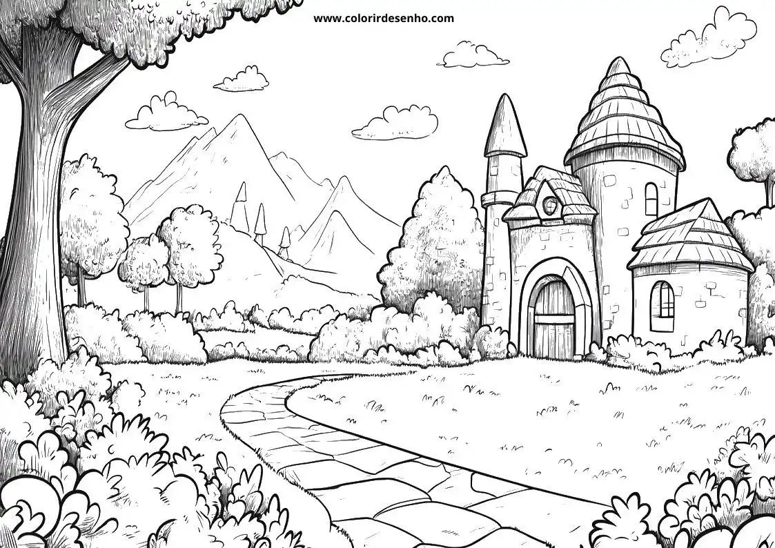 Printable Landscape Coloring Pages 99