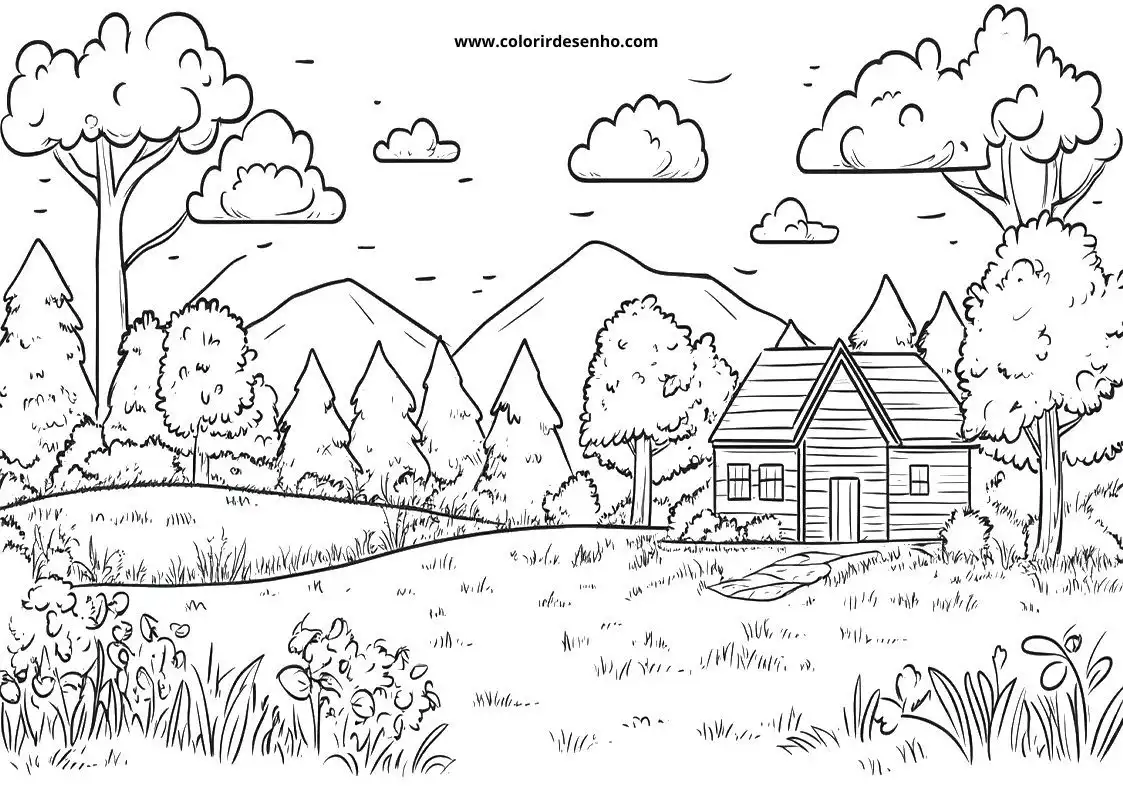 Landscape Coloring Sheets 115