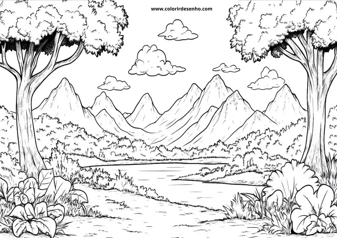 Landscape Coloring Sheets 125