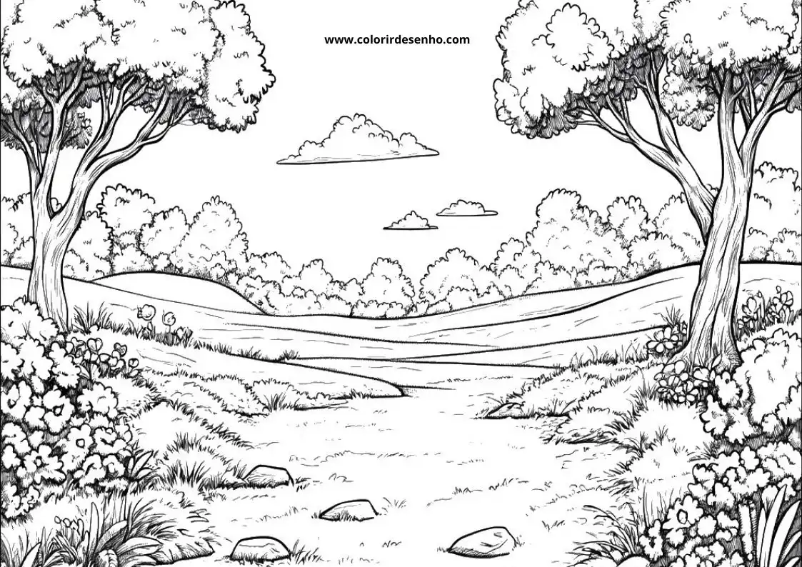 Landscape Coloring Sheets 128