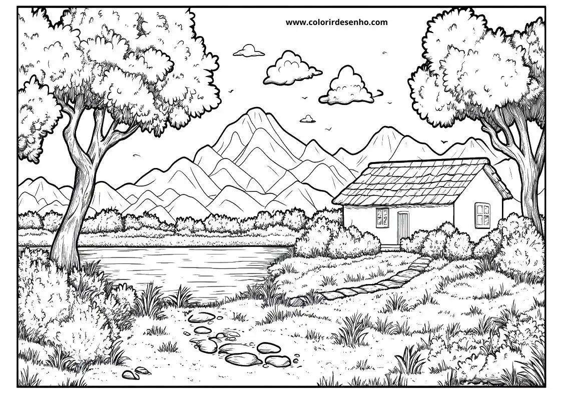 Landscape Coloring Sheets 136