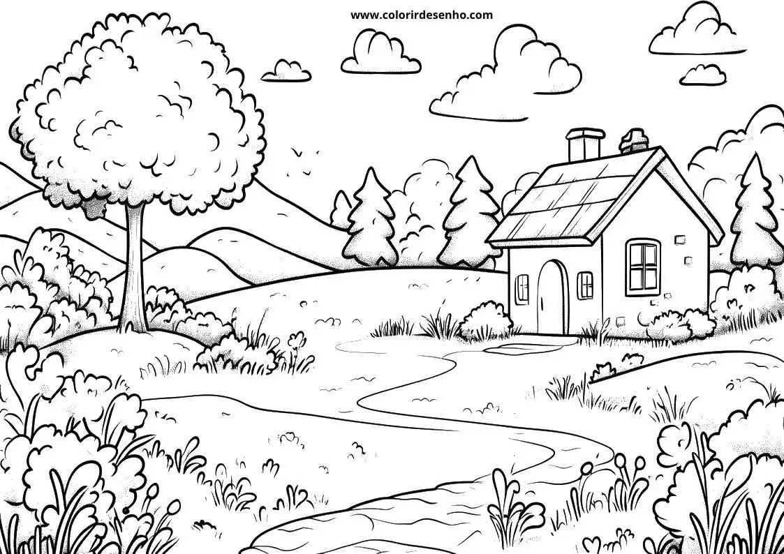 Landscape Coloring Sheets 143