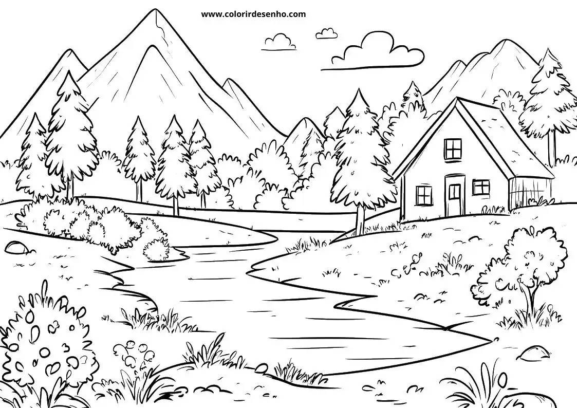 Landscape Coloring Sheets 144