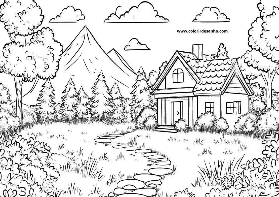 Landscape Coloring Sheets 145