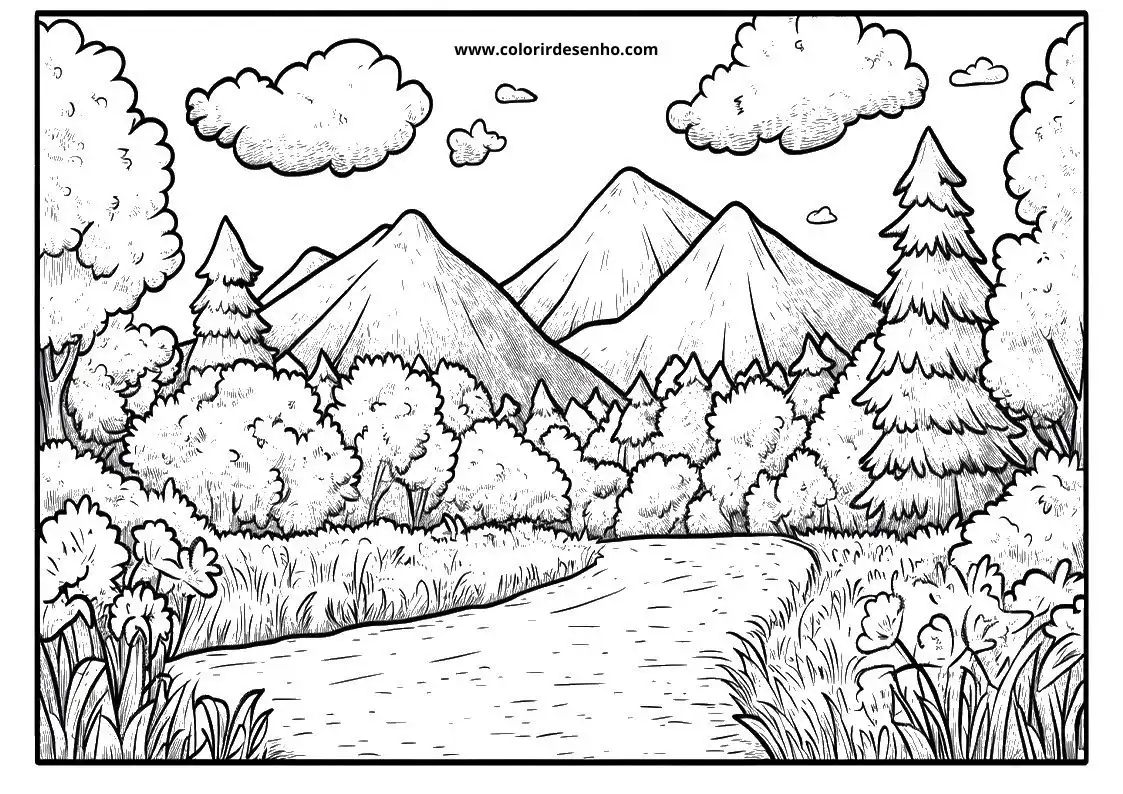 Landscape Coloring Sheets 149