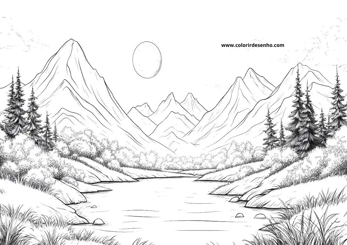 Landscape Coloring Sheets 150