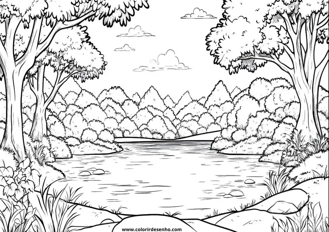 Landscape Coloring Sheets 151