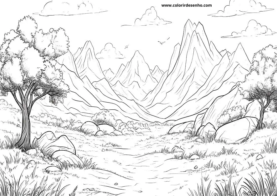 Landscape Coloring Sheets 153