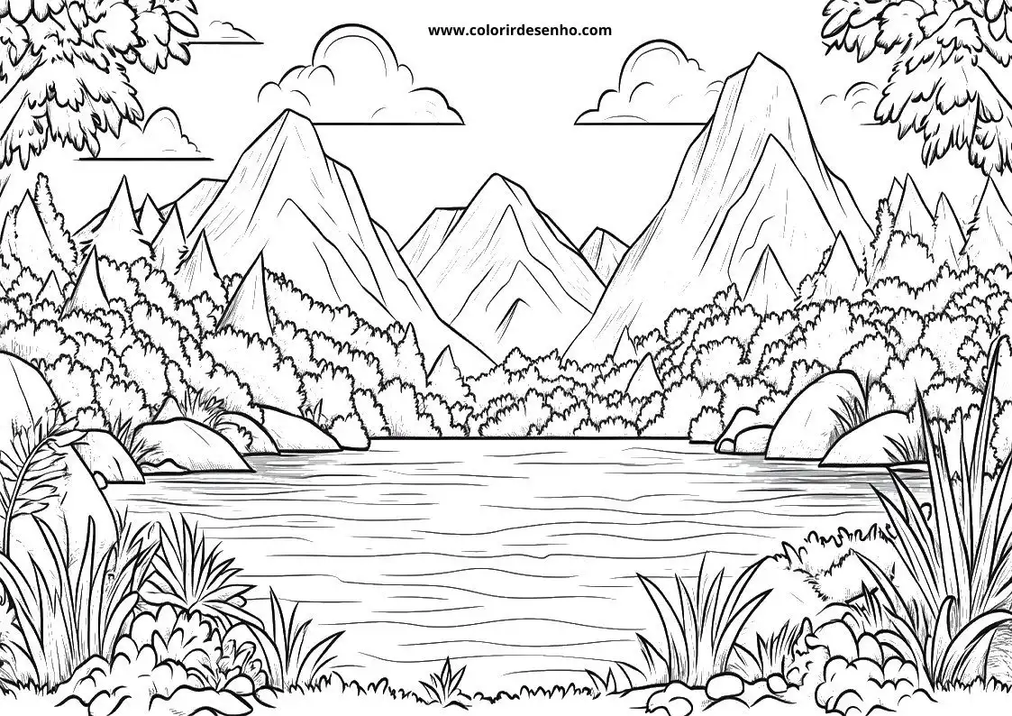 Landscape Coloring Sheets 156