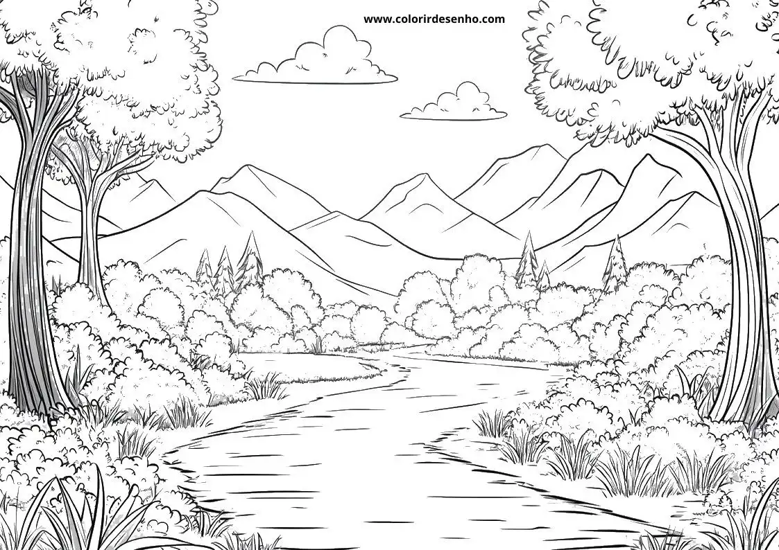 Landscape Coloring Sheets 164