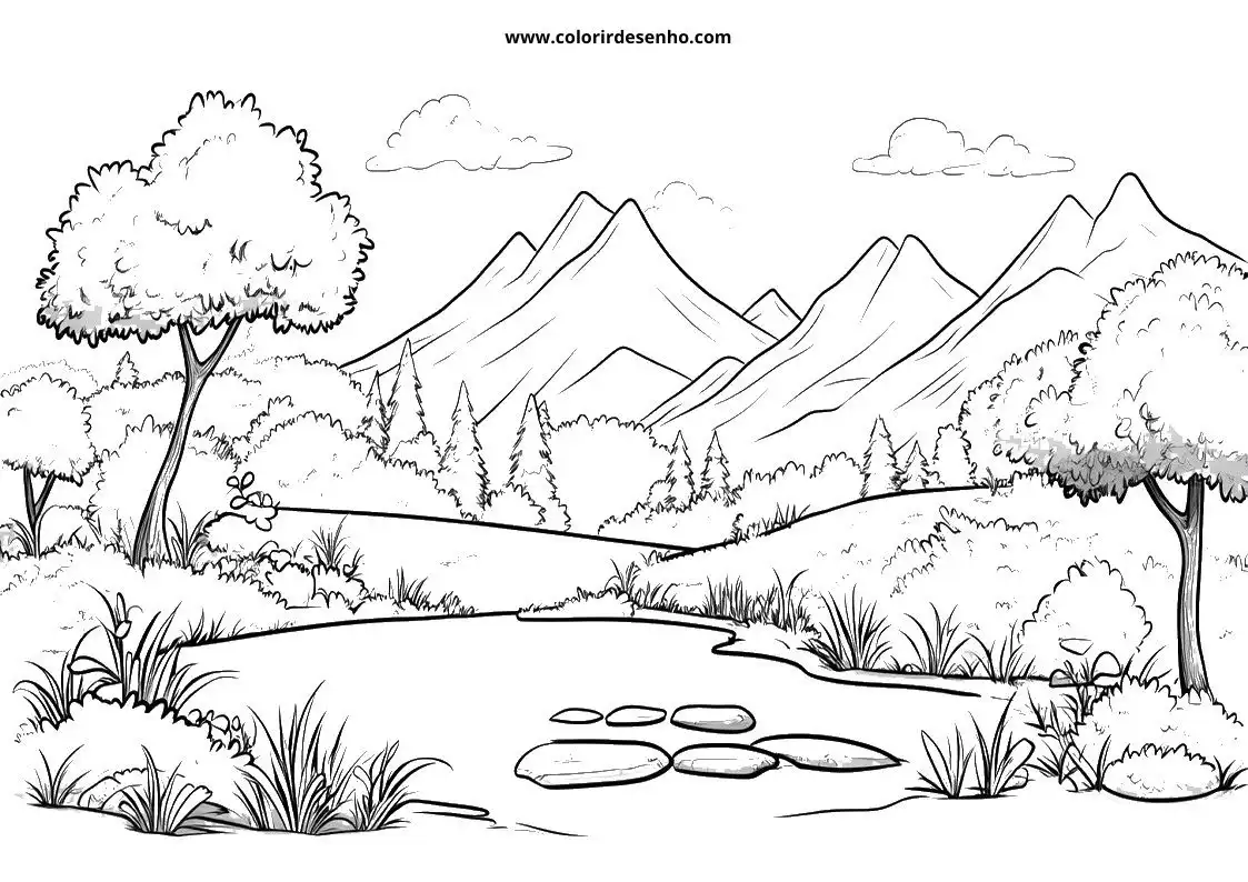 Landscape Coloring Sheets 167