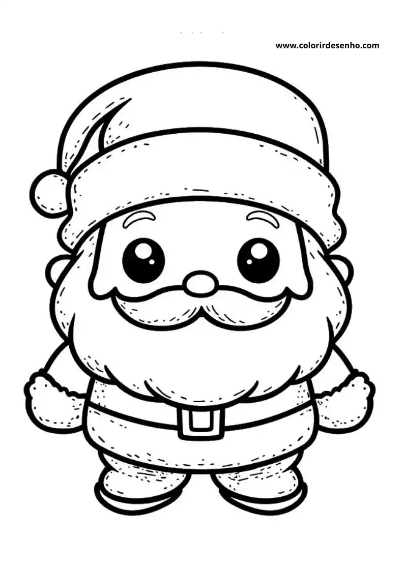 Papai Noel para Colorir 16