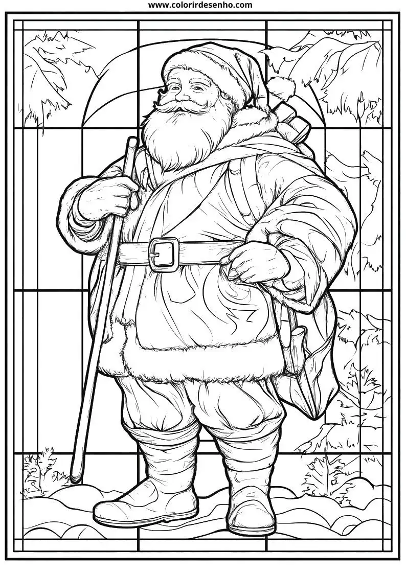 Papai Noel para Colorir 20