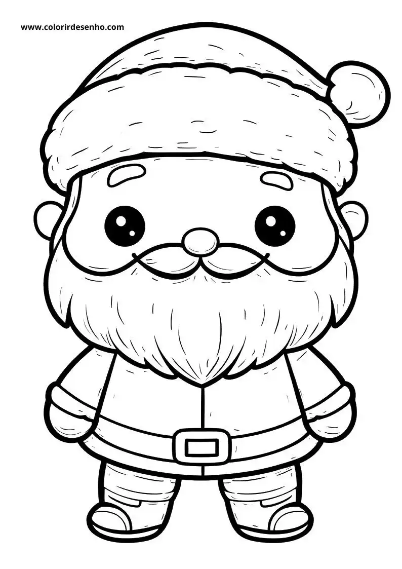 Papai Noel para Colorir 31