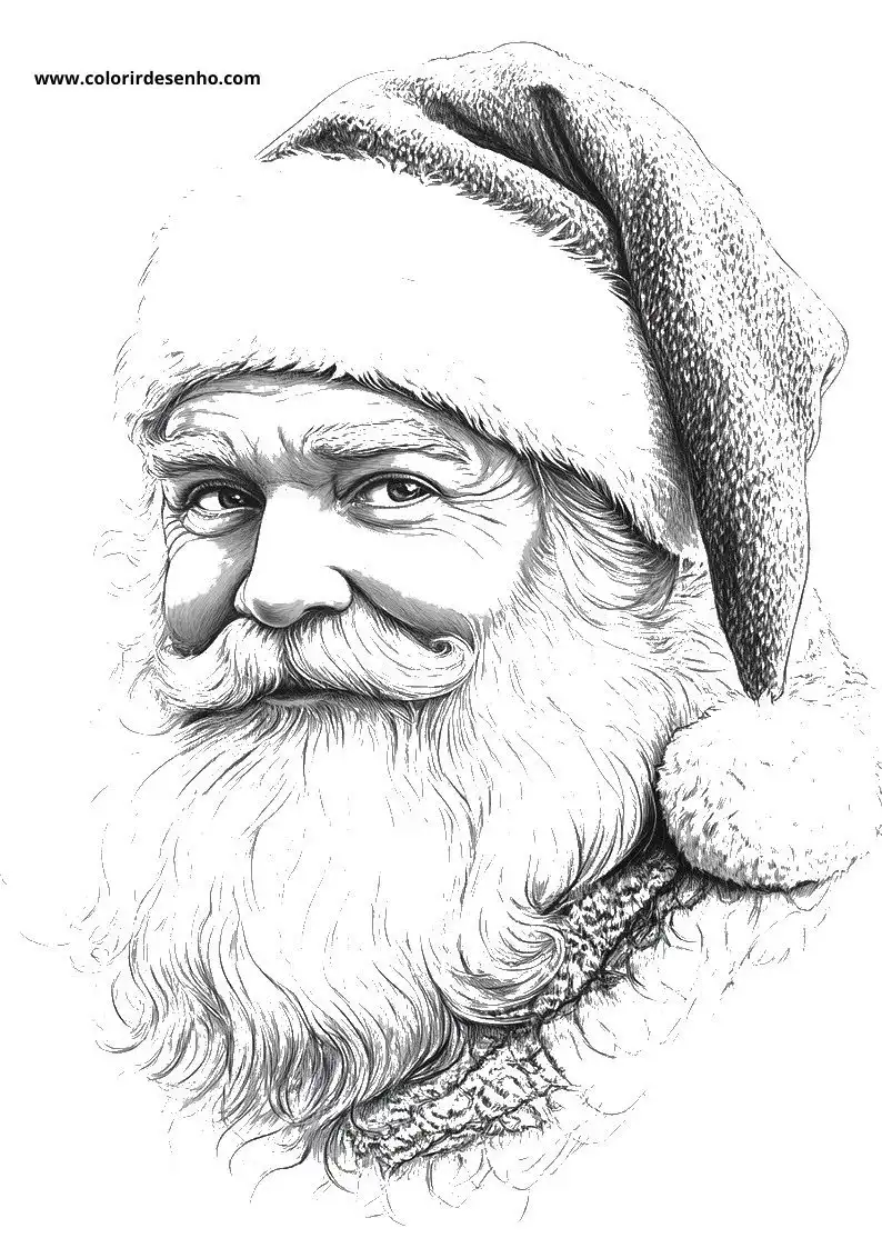 Papai Noel para Colorir 35