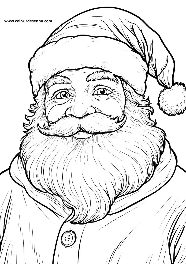 Papai Noel para Colorir 41