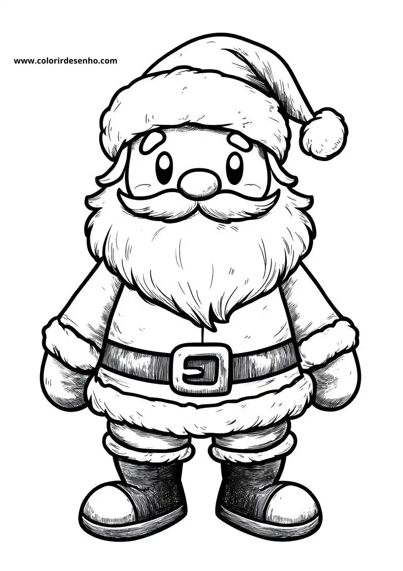 Papai Noel para Colorir 45