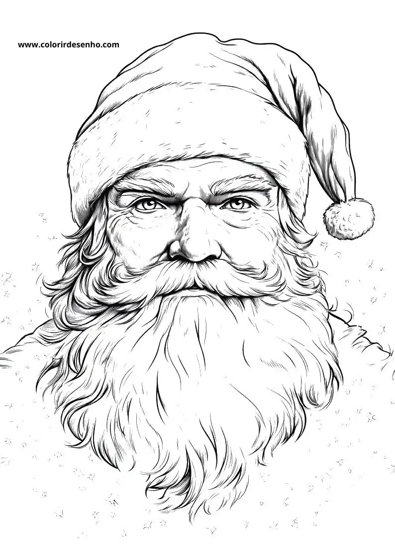 Papai Noel para Colorir 46