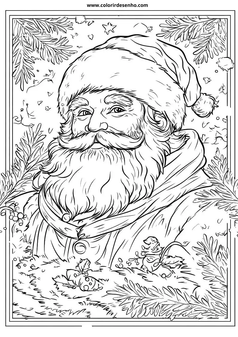 Papai Noel para Pintar 120