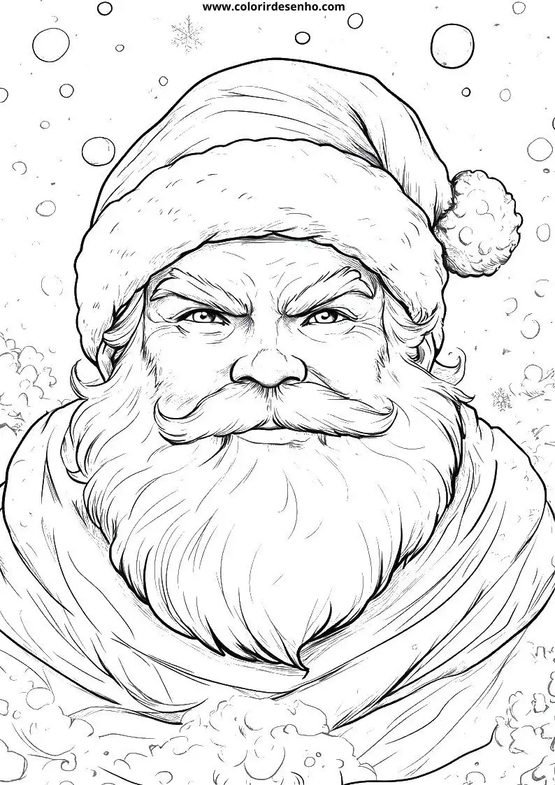 Papai Noel para Pintar 129