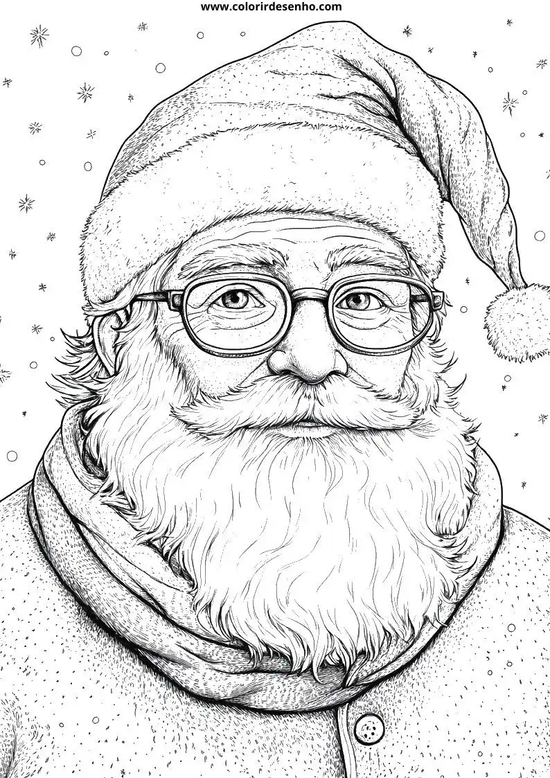 Papai Noel para Pintar 130