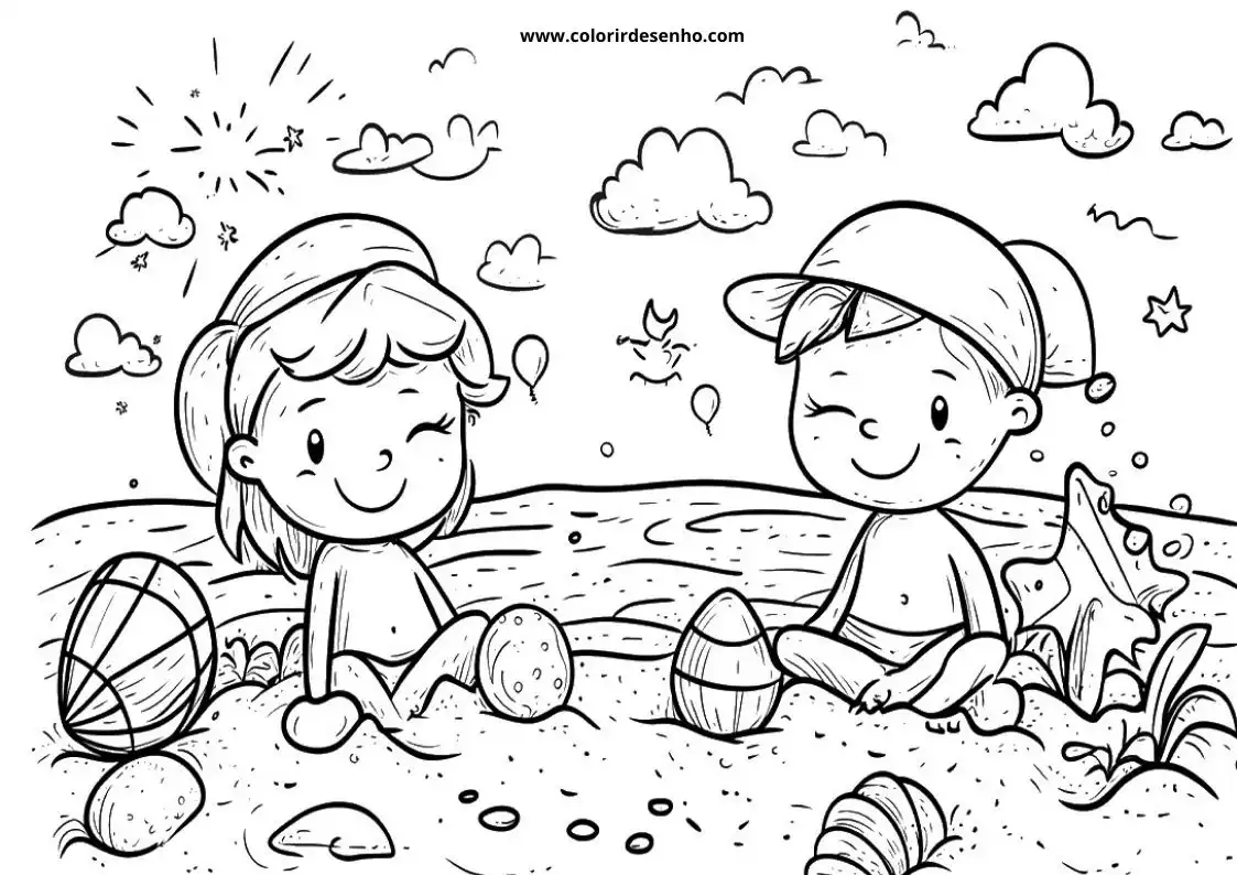 Beach Coloring Pages 42