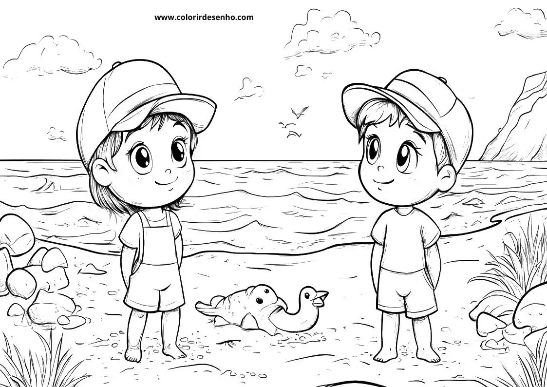 Beach Coloring Pages 48