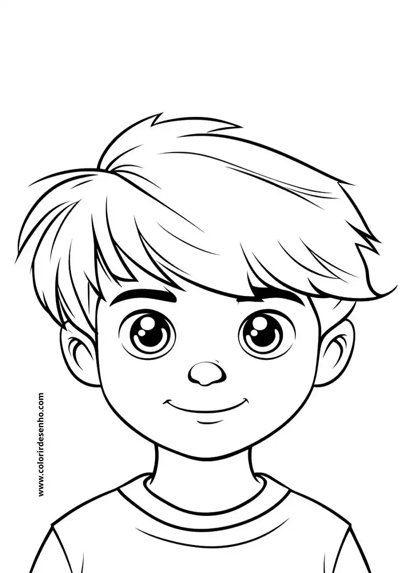 Man's Face Coloring Pages 2