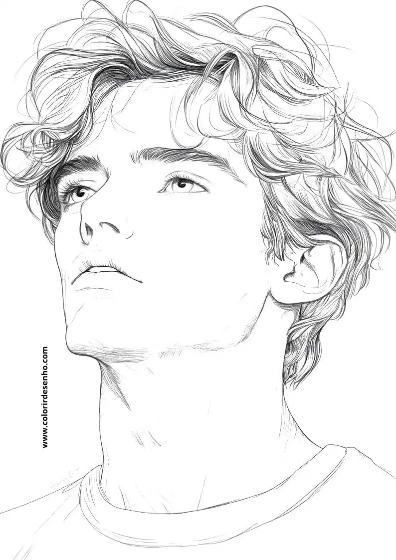 Man's Face Coloring Pages 21