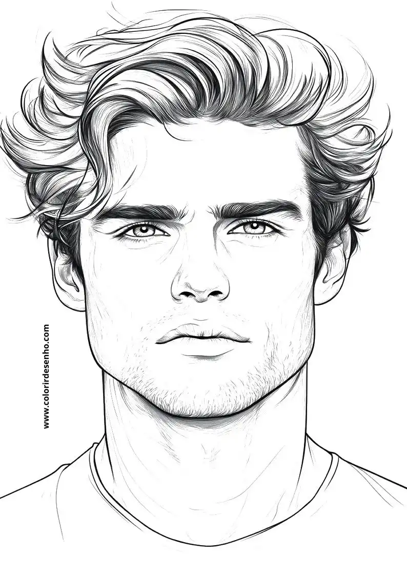 Man's Face Coloring Pages 33