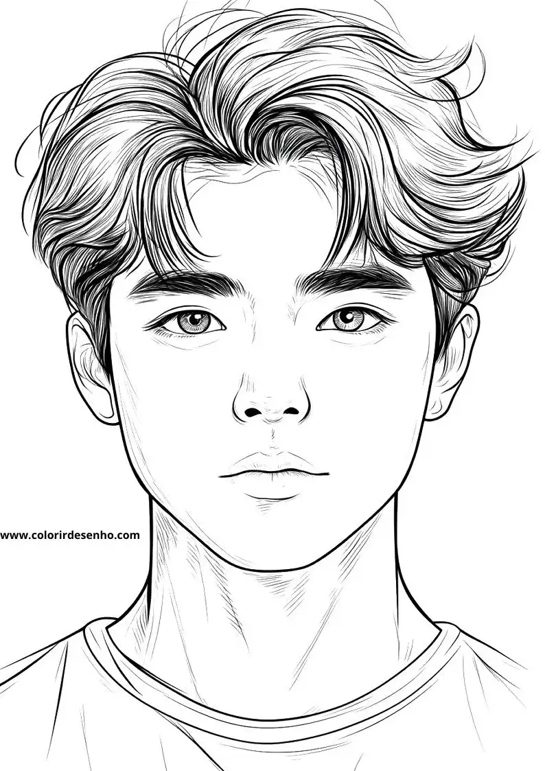 Man's Face Coloring Pages 51