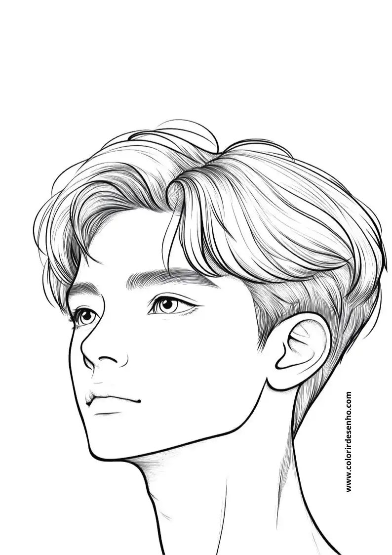 Man's Face Coloring Pages 57